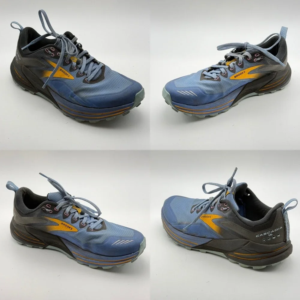 Brooks Cascadia 16 Womens Trail Running‎ Shoes Blue Black Yellow  Size 9